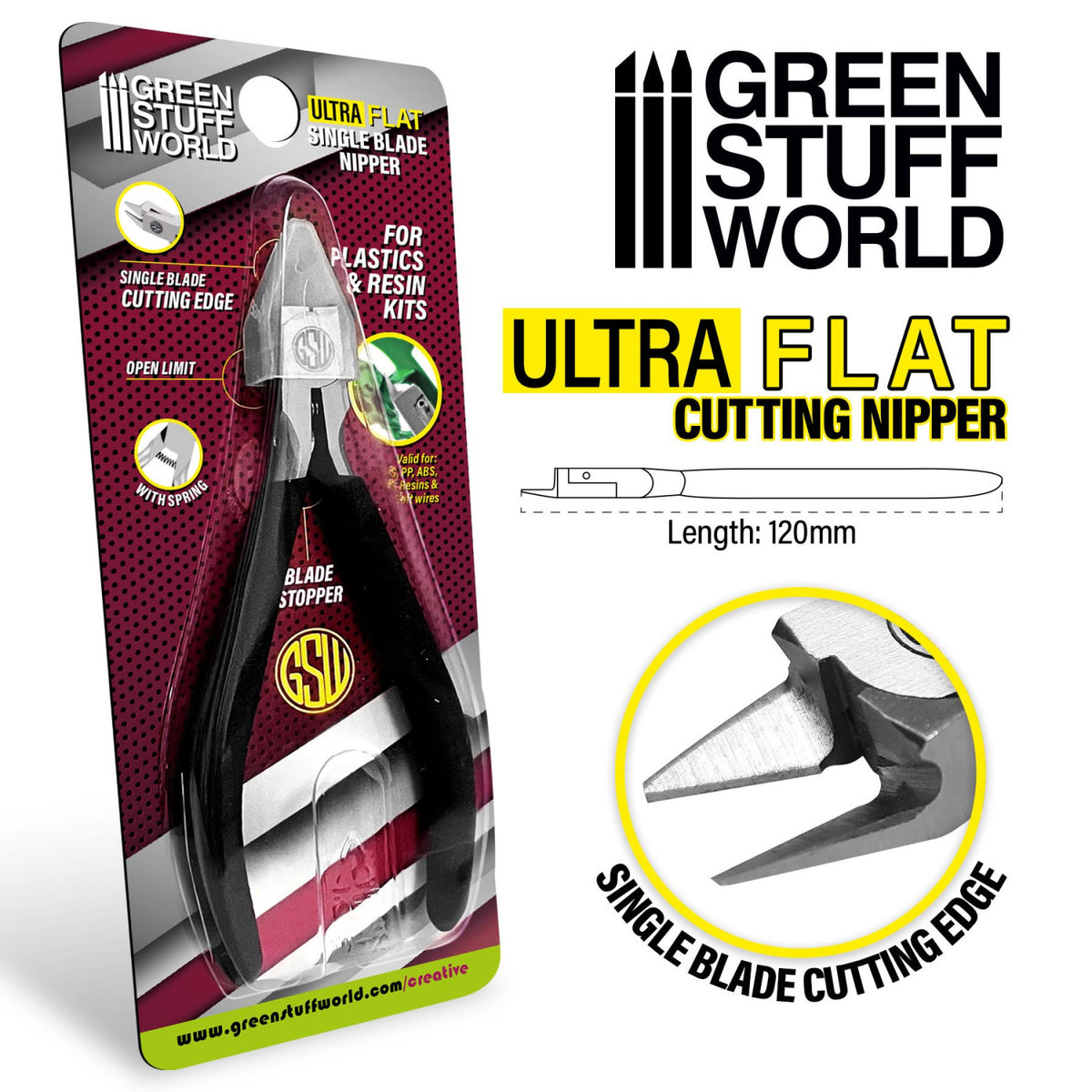 ULTRA FLAT Side Blade Nipper - Ravne Makaze za Plastiku