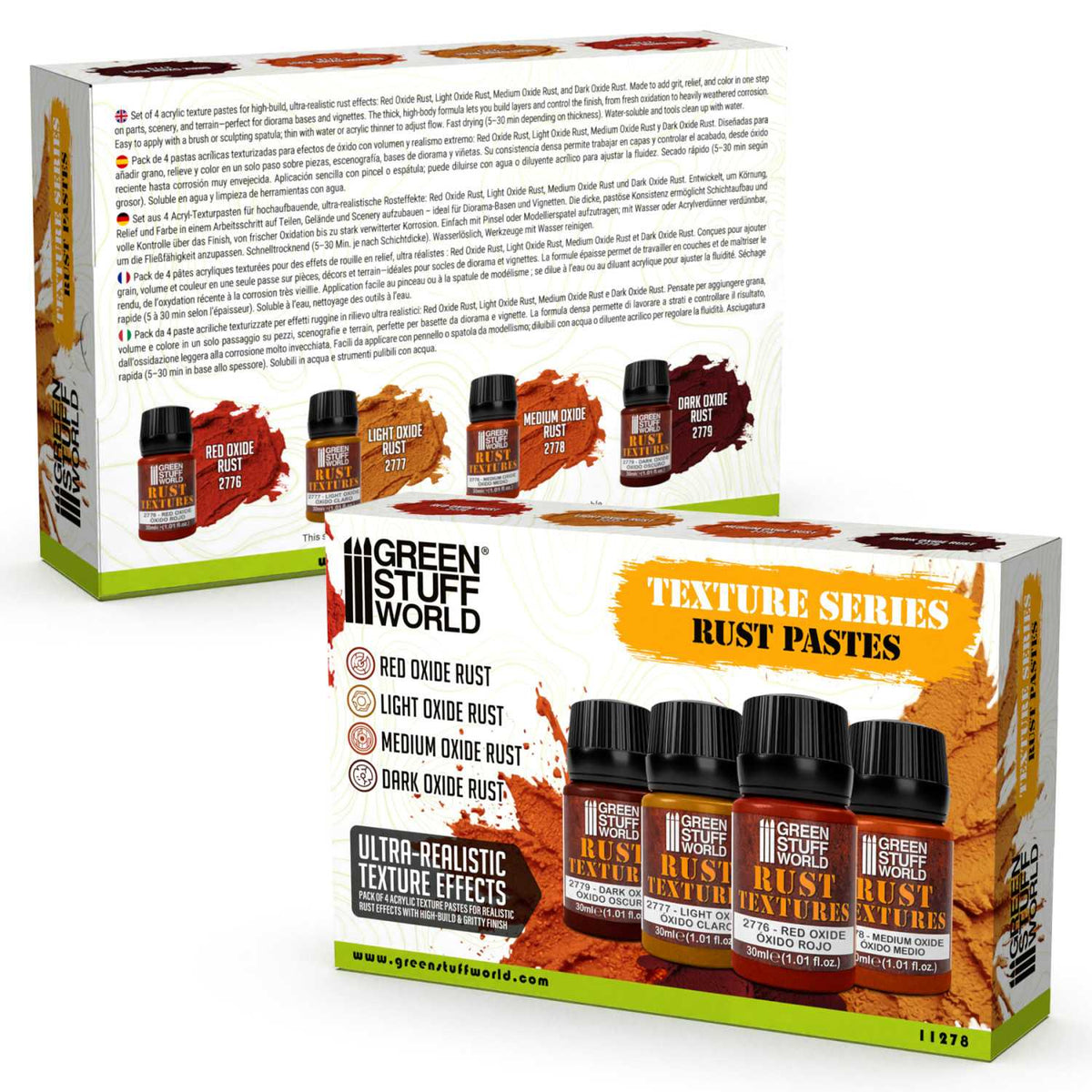 Texture Series Set 30ml - Rust Textures (Pack x4)