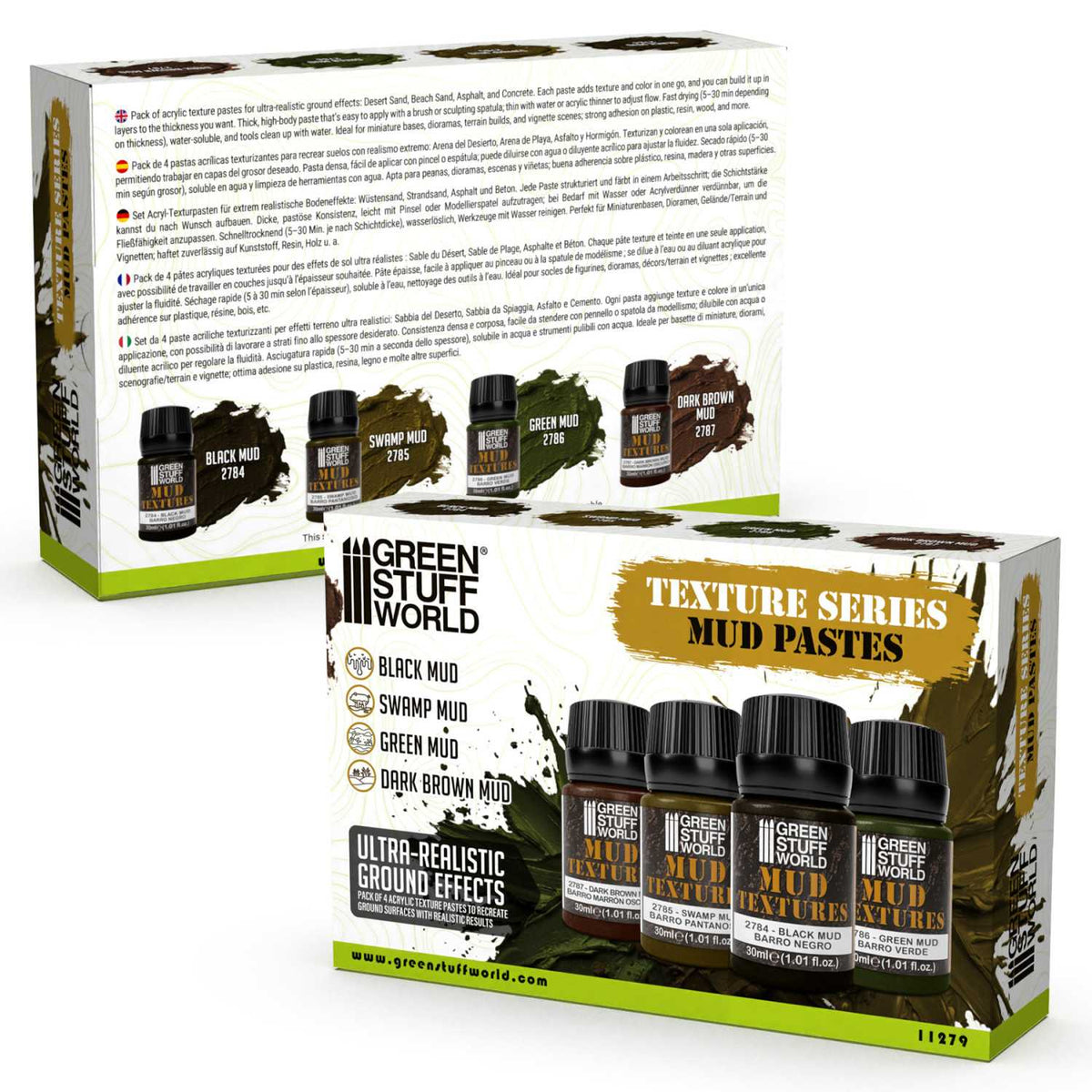 Texture Series Set 30ml - Mud Textures (Pack x4)