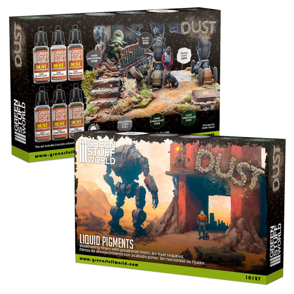 Liquid Pigments Paint Set - DUST (Box x6) | Set Tečnih Pigmenata - PRAŠINA