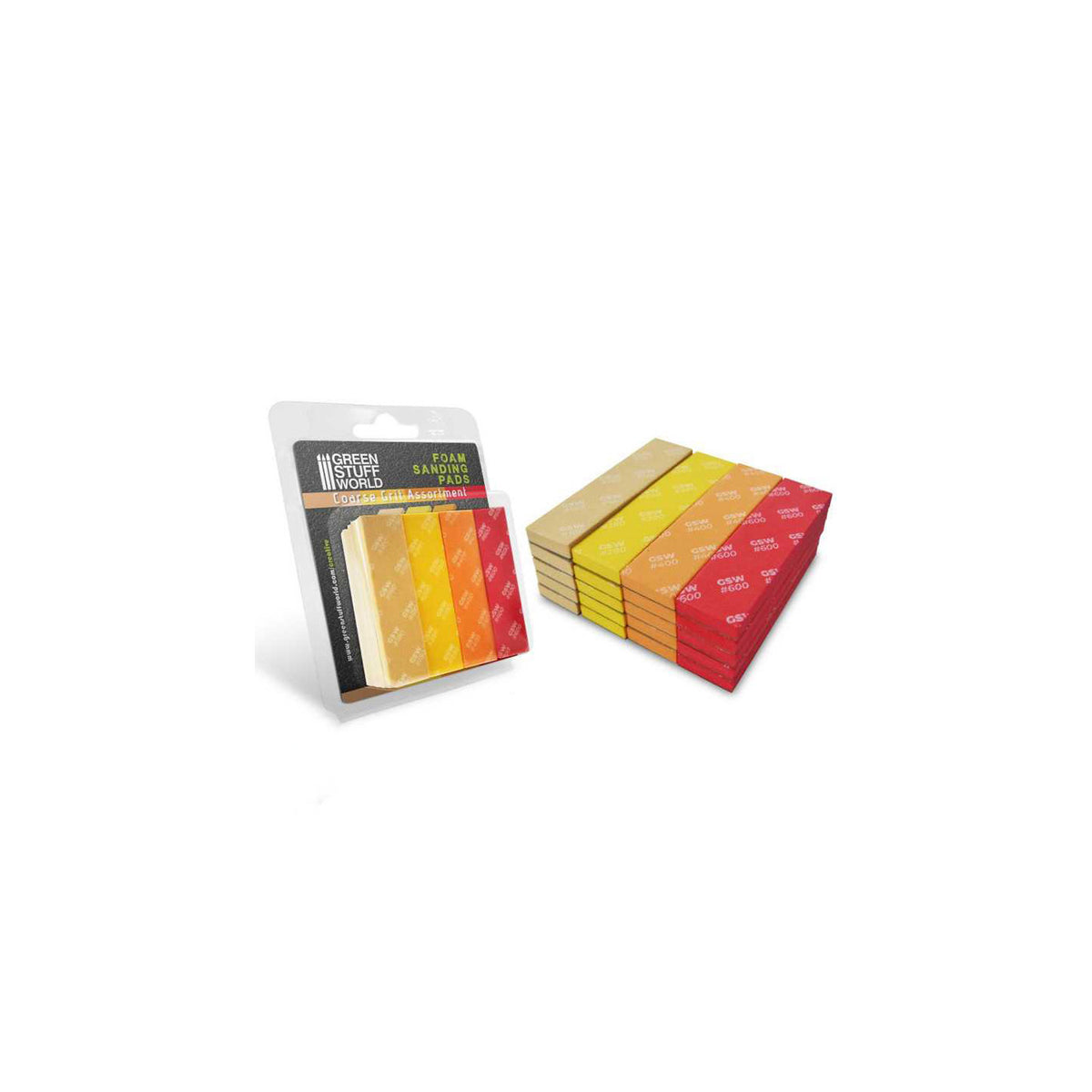 FOAM Sanding Pads - COARSE GRIT ASSORTMENT (pack x20)