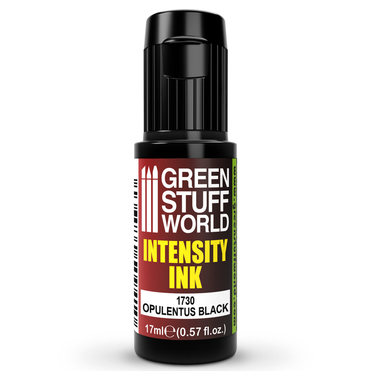 Intensity Ink Opulentus Black – prikaz bočice akrilne tinte za modelarstvo i diorame