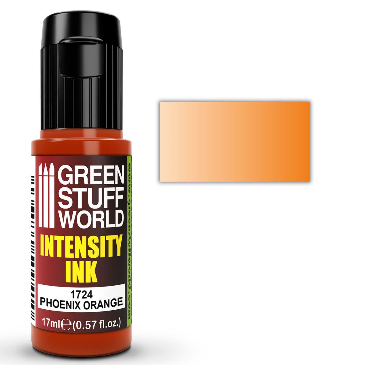 Intensity Ink Phoenix Orange 17ml – mat akrilna tinta intenzivne narandžaste boje za minijature i modele