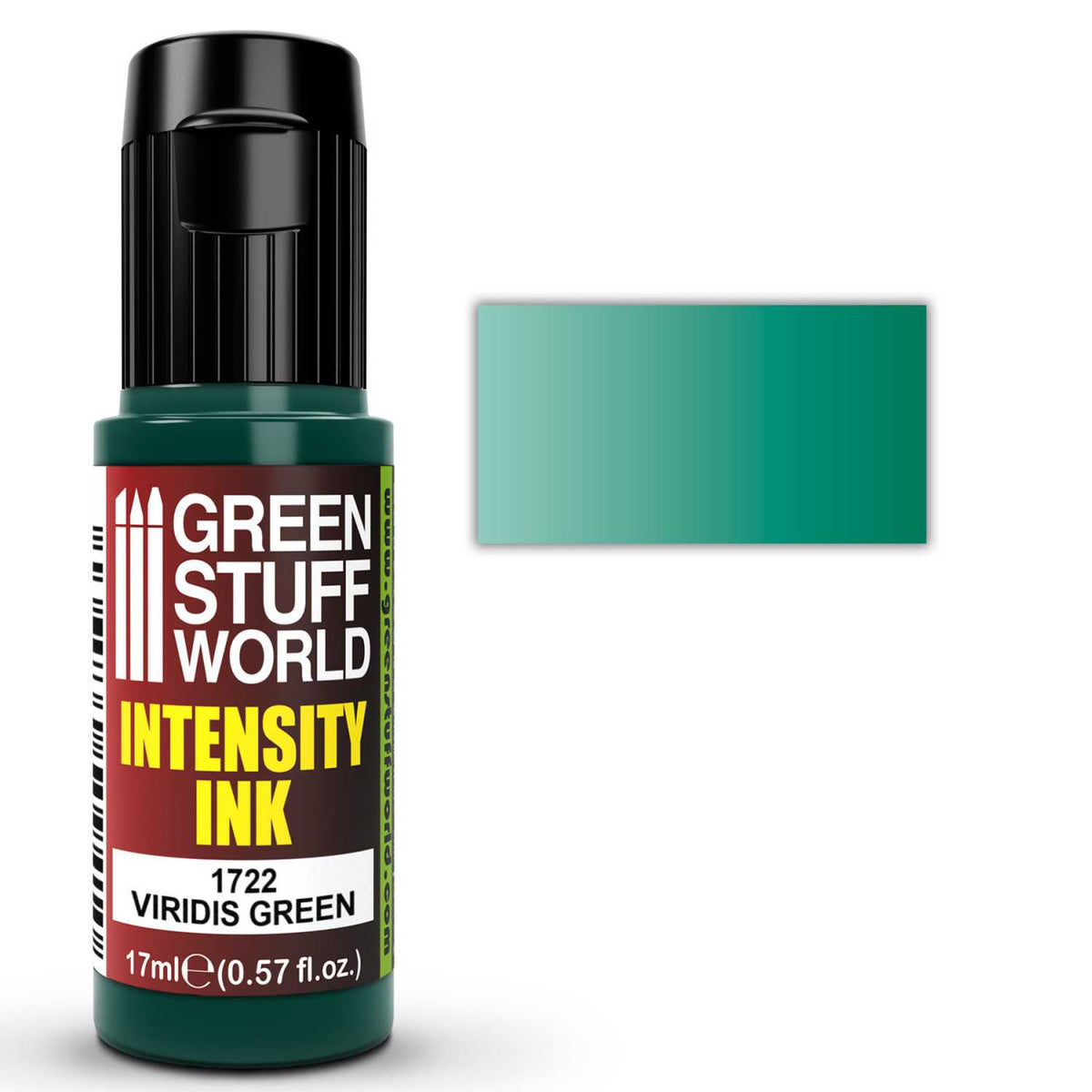 Intensity Ink Viridis Green 17ml – mat akrilna tinta intenzivne zelene boje za modele i minijature