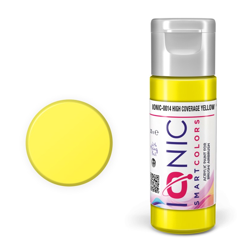 AMMO Ionic Smart Colors High Coverage Yellow 20ml | Akrilna Boja za Minijature IONIC-0014