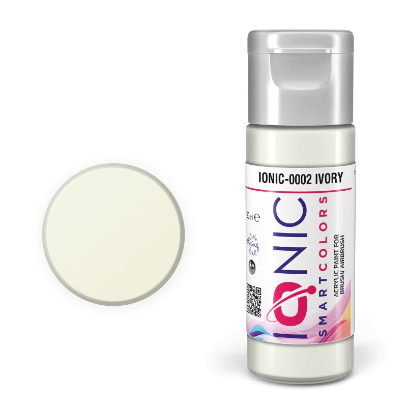 AMMO Ionic Smart Colors Ivory 20ml | Akrilna Boja za Minijature IONIC-0002