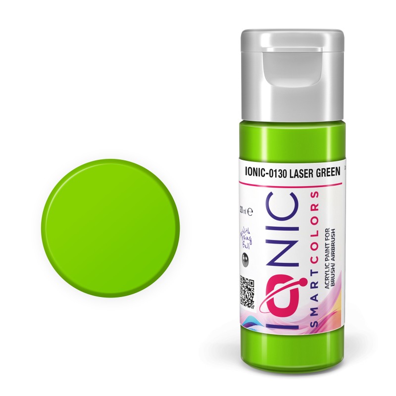 AMMO Ionic Smart Colors Laser Green 20ml | Akrilna Boja za Minijature IONIC-0130
