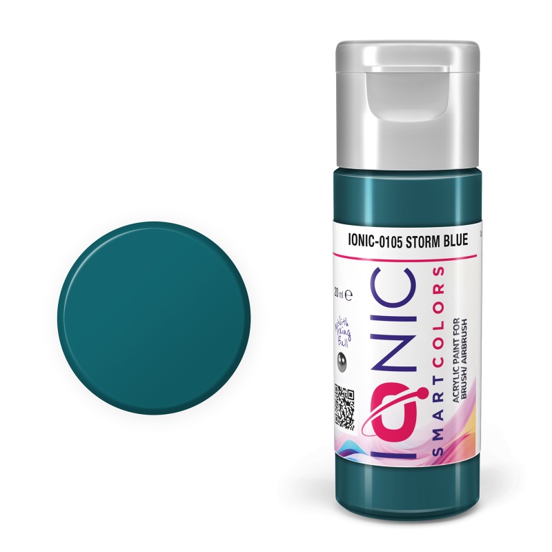 AMMO Ionic Smart Colors Storm Blue 20ml | Akrilna Boja za Minijature IONIC-0105