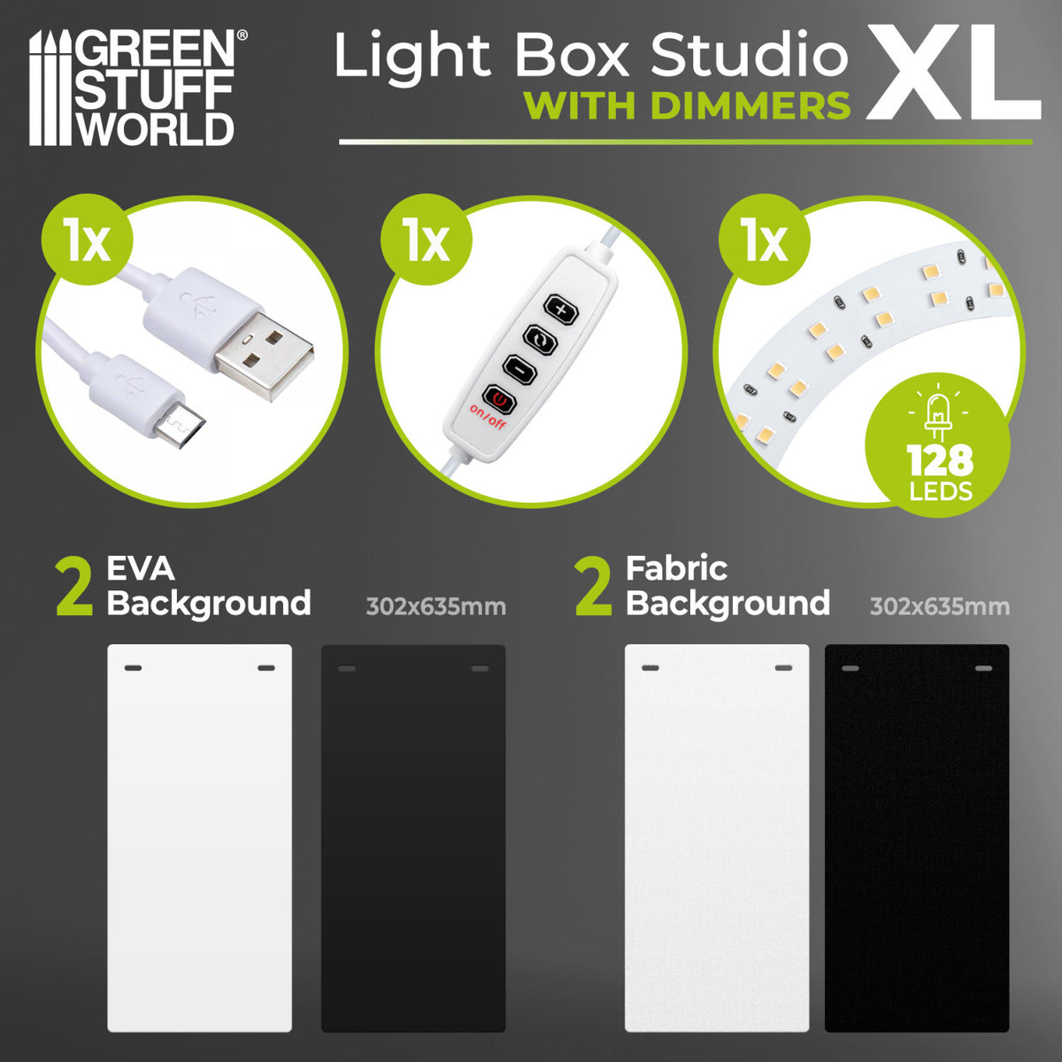Lightbox Studio XL | Foto Studio za Minijature sa LED Dimerom XL