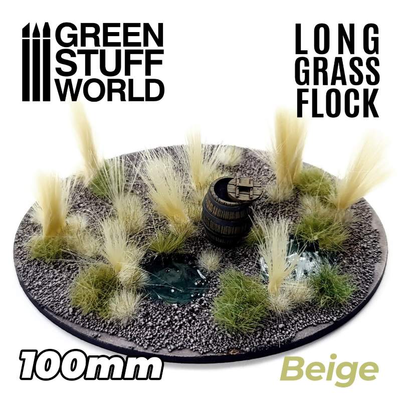 Long Grass Flock 100mm Beige | Duga trava 100mm bež