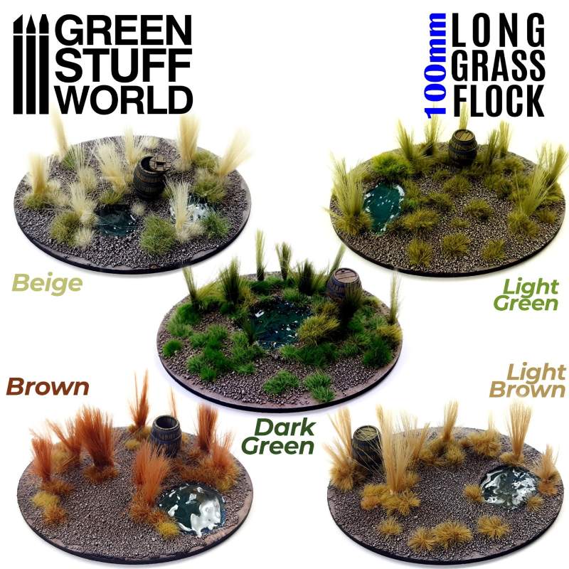 Long Grass Flock 100mm Brown | Duga trava 100mm braon