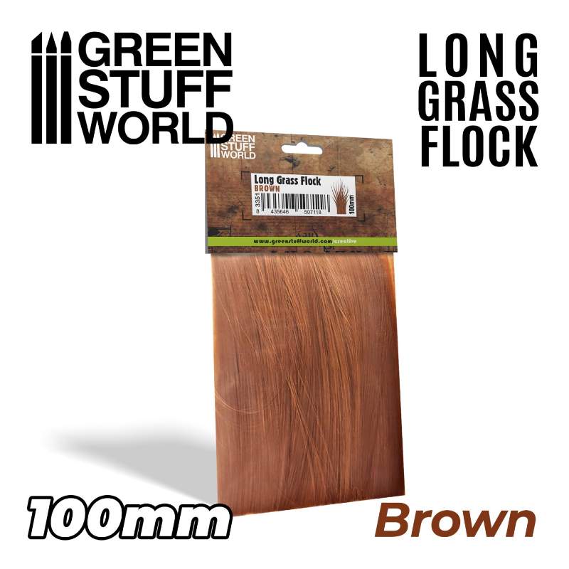 Long Grass Flock 100mm Brown | Duga trava 100mm braon