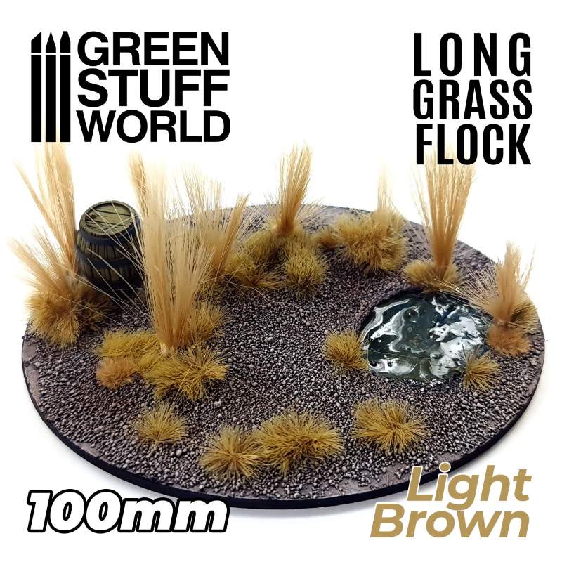 Long Grass Flock 100mm Light Brown | Duga trava 100mm svetlo braon