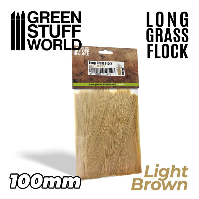 Long Grass Flock 100mm Light Brown | Duga trava 100mm svetlo braon
