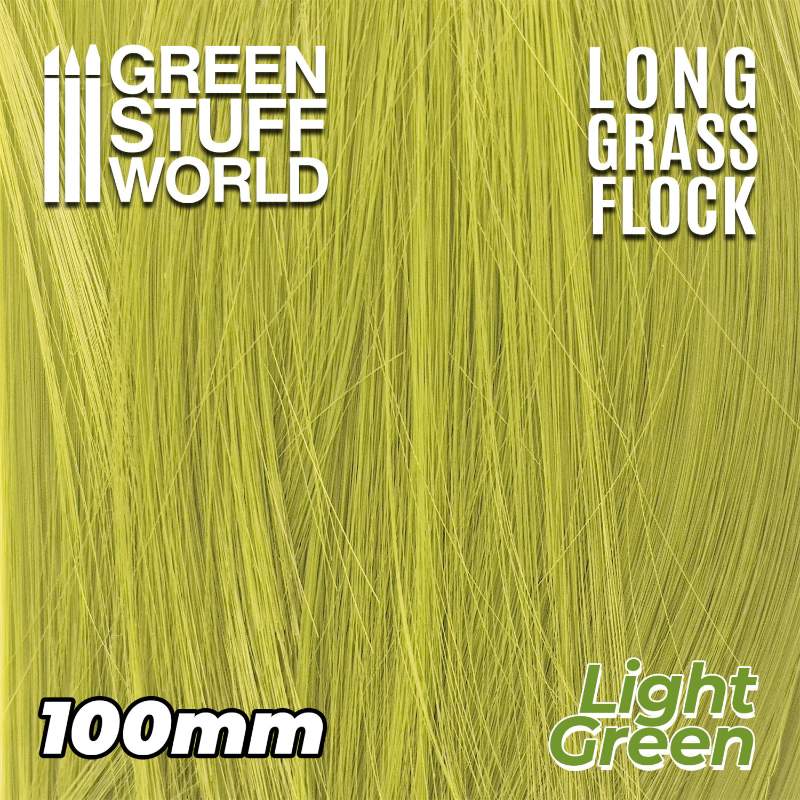Long Grass Flock 100mm Light Green | Duga trava 100mm svetlo zelena