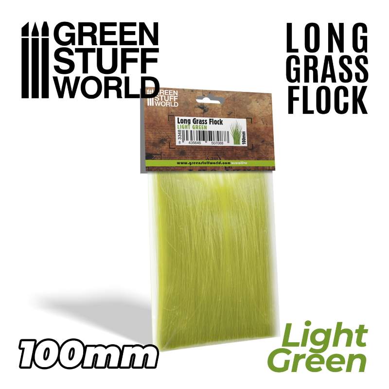 Long Grass Flock 100mm Light Green | Duga trava 100mm svetlo zelena