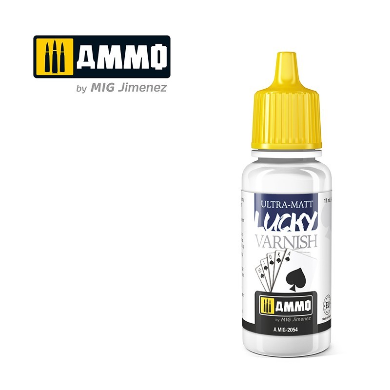 Ammo Lucky Varnish Ultra Matt lak za makete

Ultra mat zaštitni lak za modele