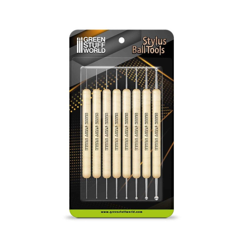 Metal Ball Stylus Sculpting Tool Set x8 | Set Metalnih Kugličastih Alata za Modeliranje x8