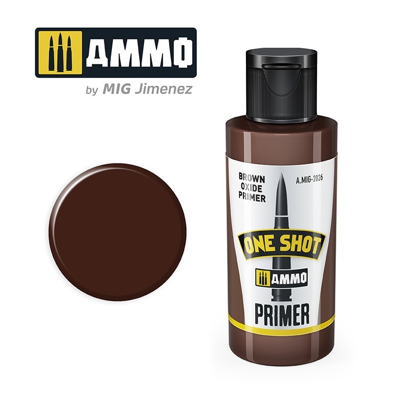Ammo One Shot Primer Brown Oxide prajmer za makete

Braon oksid prajmer za modelarstvo