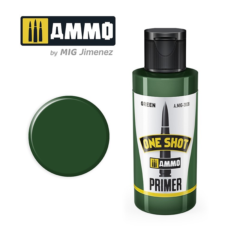Ammo One Shot Primer Green zeleni prajmer za makete

Zeleni prajmer za vojna vozila i tenkove