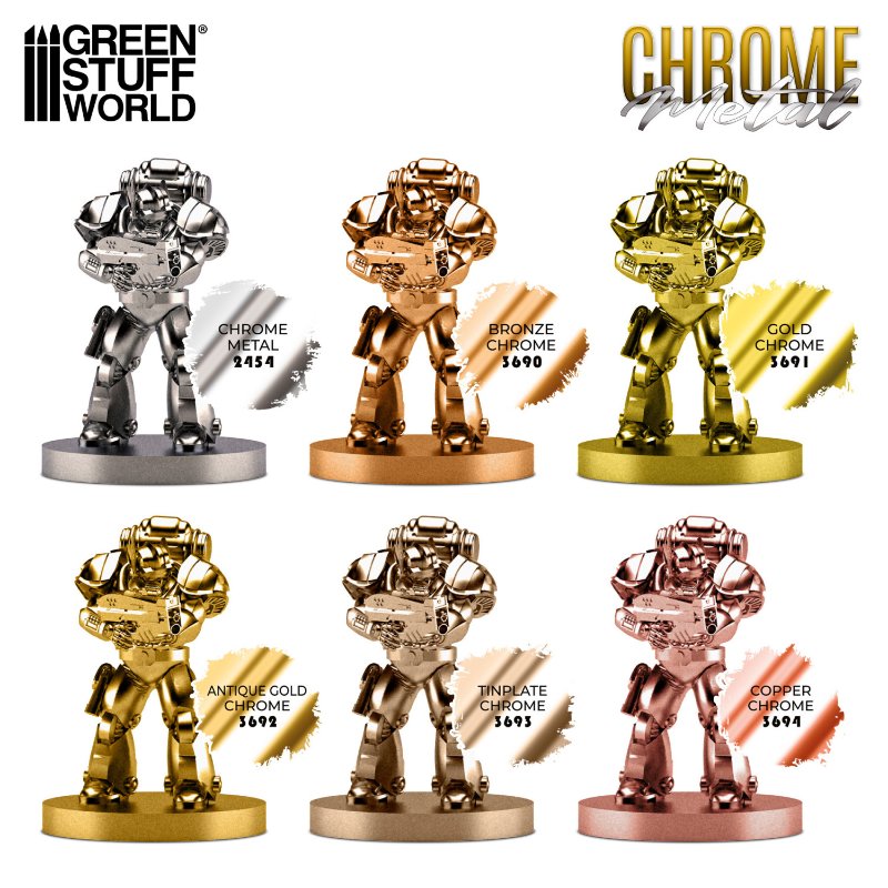 Chrome Paint Set 6 x 17ml | Set Hrom Boja
