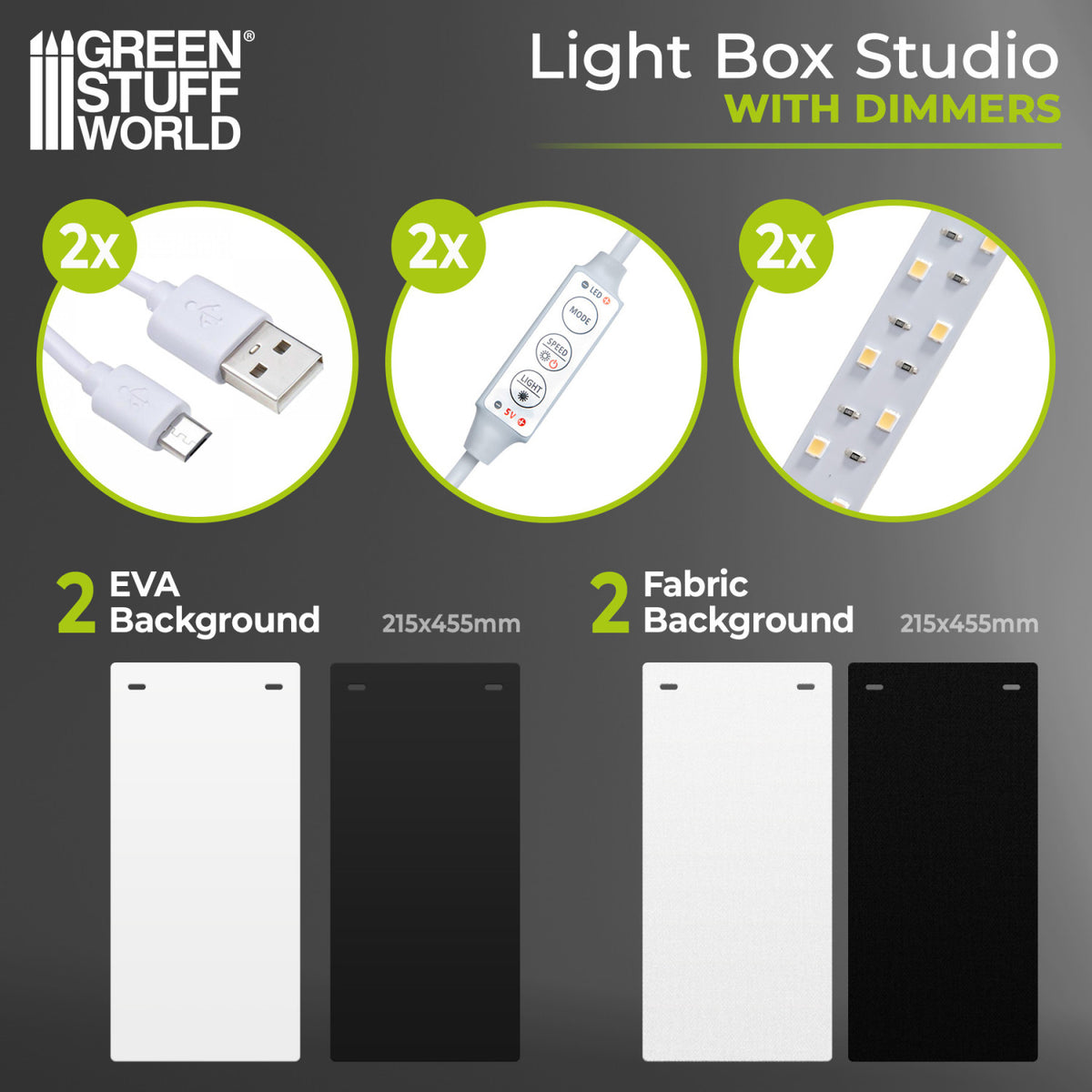 Lightbox Studio Portable | Prenosivi Foto Studio za Minijature sa LED Dimerom