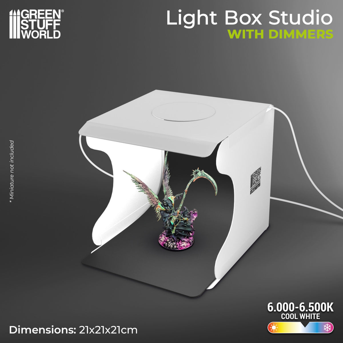 Lightbox Studio Portable | Prenosivi Foto Studio za Minijature sa LED Dimerom
