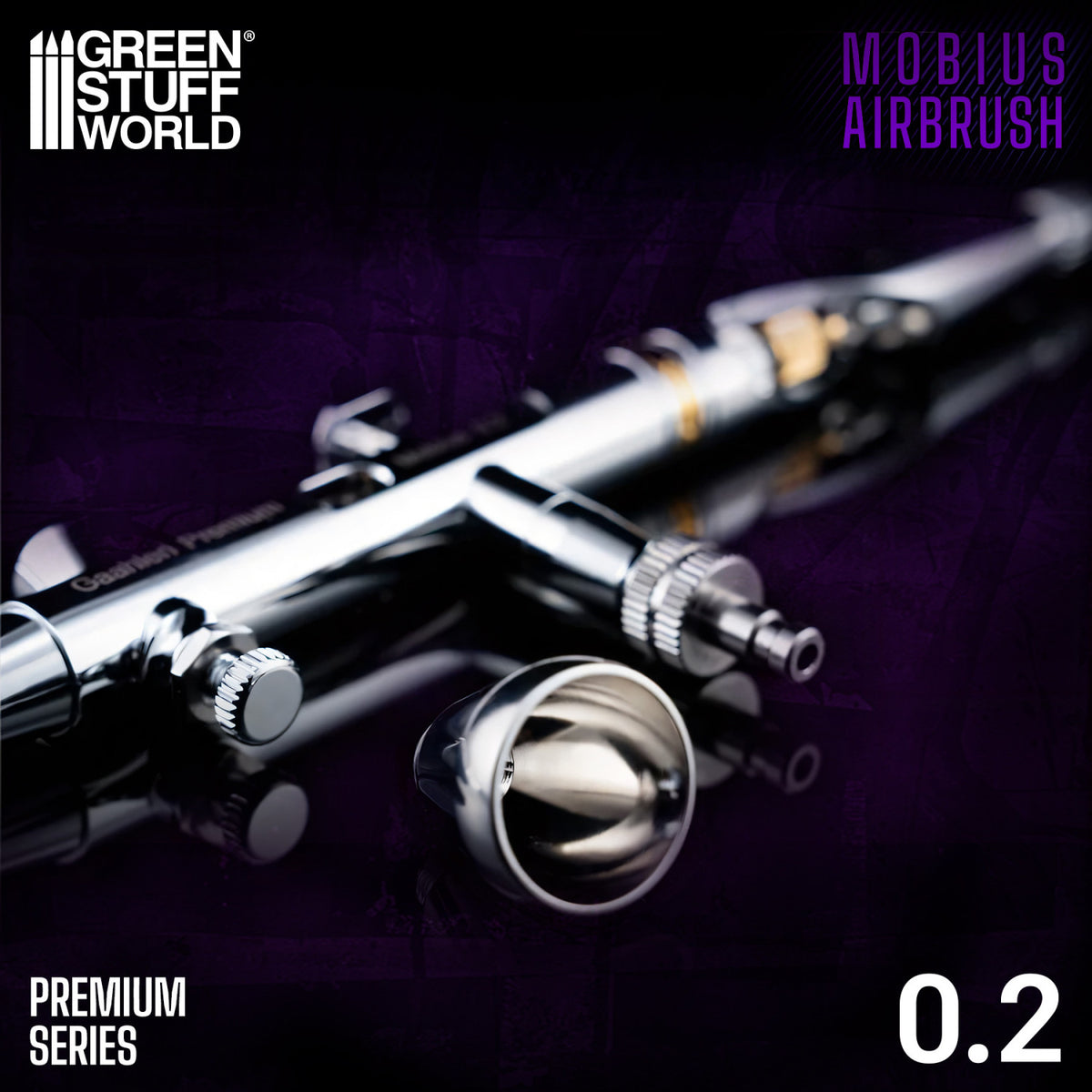 Gaahleri Premium Series GHPM-Mobius Airbrush 0.2mm | Airbrush 0,2 mm