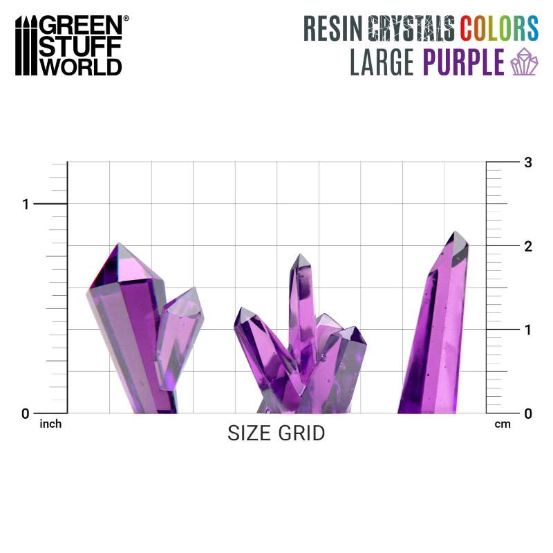 Purple Resin Crystals Large | Ljubičasti smolasti kristali veliki 15-20mm (20 kom)