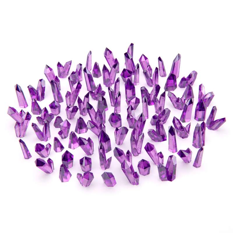 Purple Resin Crystals Small | Ljubičasti smolasti kristali mali 6-10mm (80 kom)