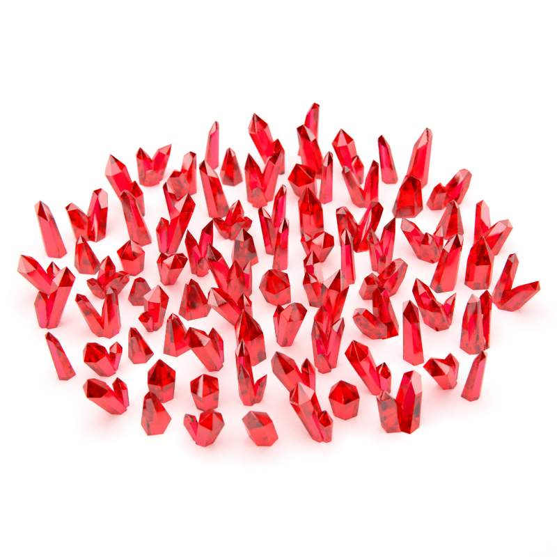 Red Resin Crystals | Crveni smolasti kristali 6-10mm (80 kom)