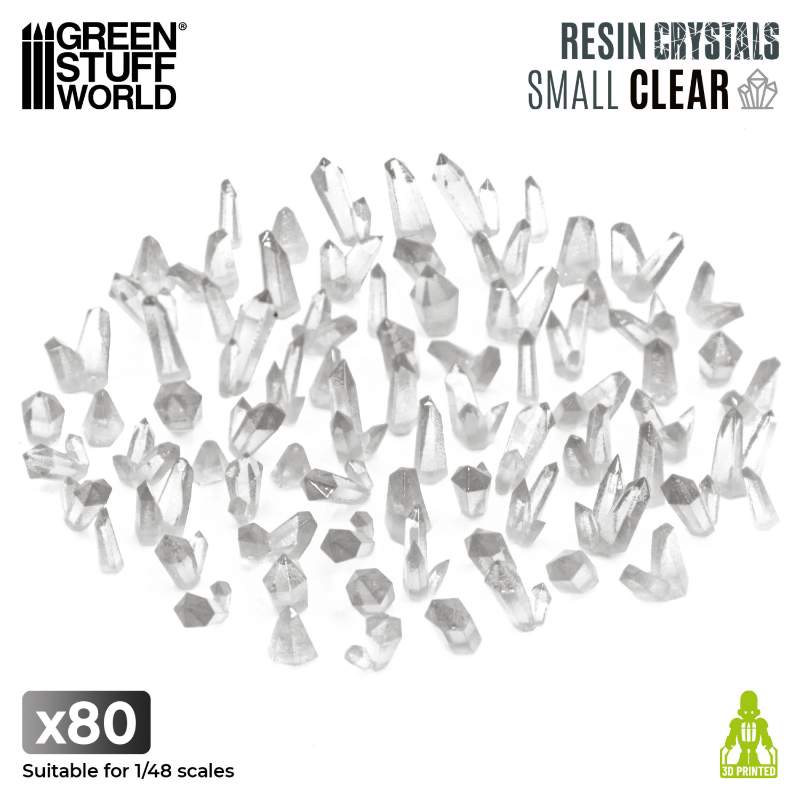 Transparent Colorable Resin Crystals | Providni smolasti kristali za bojenje 6-10mm (80 kom)