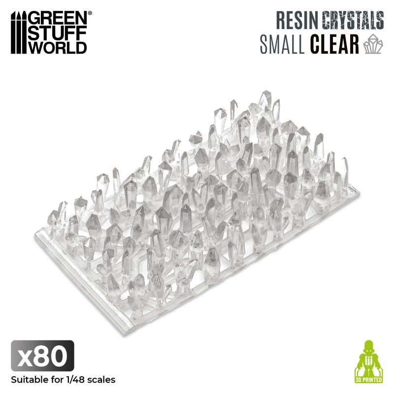 Transparent Colorable Resin Crystals | Providni smolasti kristali za bojenje 6-10mm (80 kom)