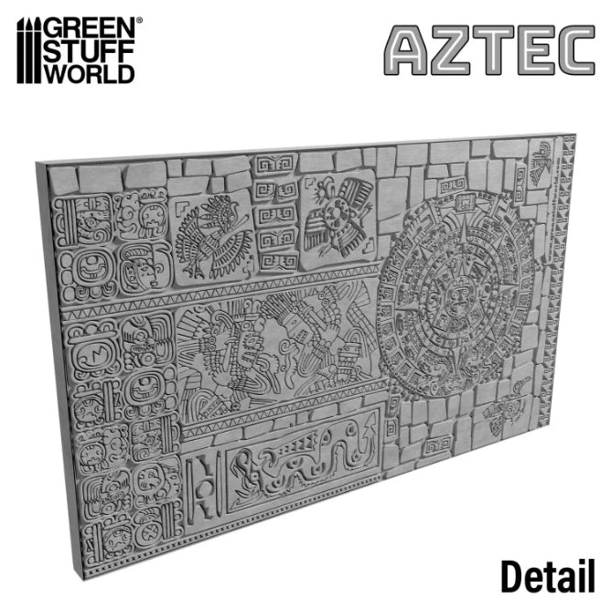 Rolling pin sa aztečkim šarama za glinu i modelarske mase