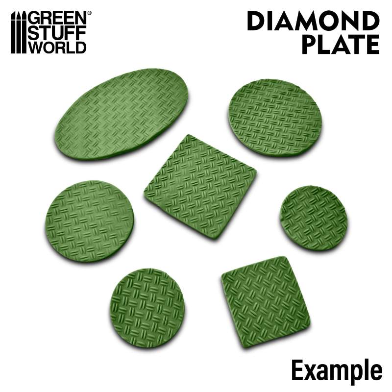 Diamond Plate Rolling Pin | Teksturni valjak metalna ploča