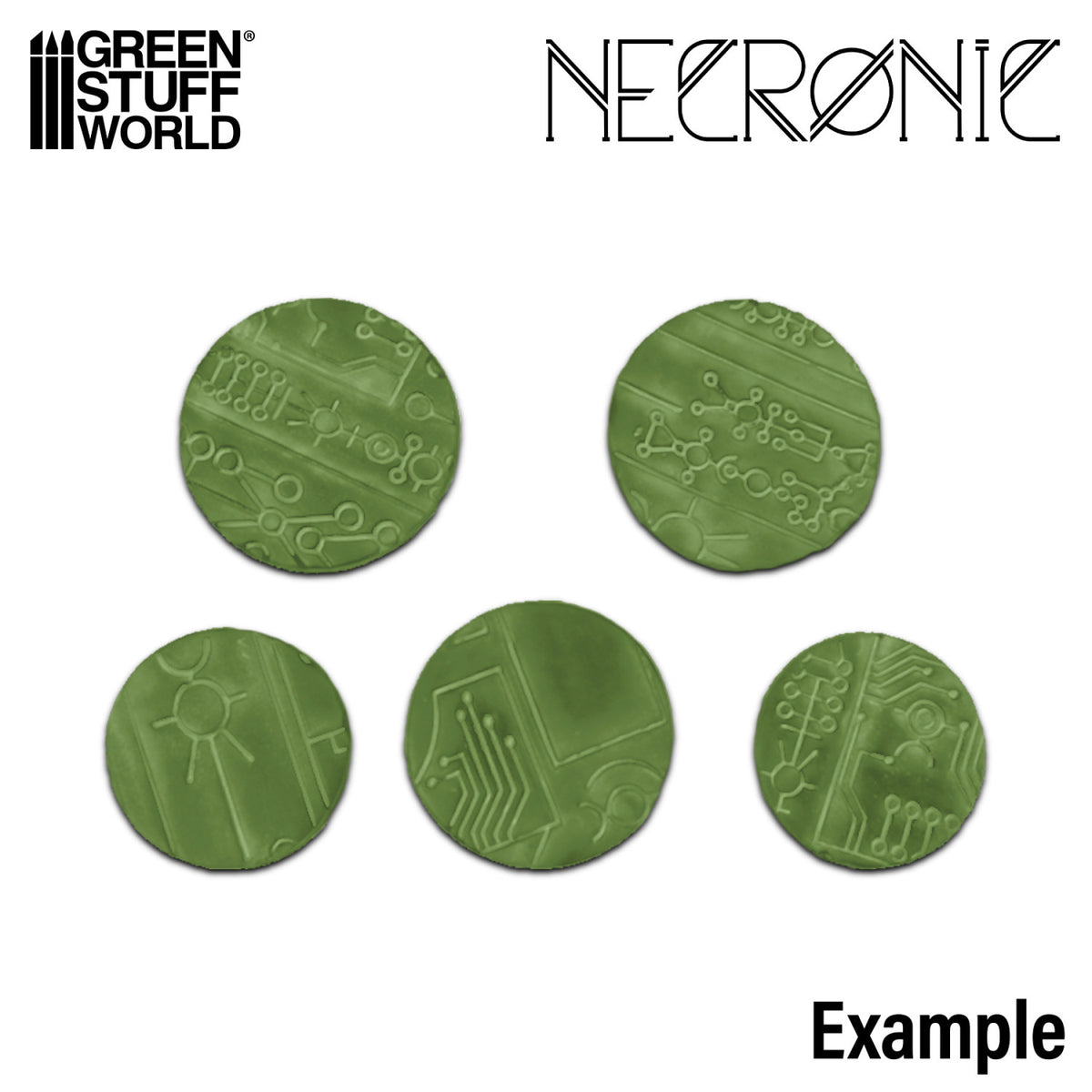 Rolling Pin Necron | Sci-fi teksturni valjak