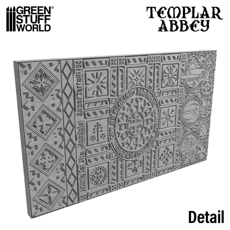 Textured Rolling Pin Templar Abbey | Teksturirani valjak Templar Abbey 14.5cm