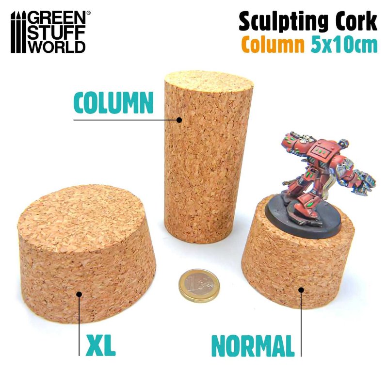 Sculpting COLUMN Cork for armatures | Plutani držač za miniature - stub