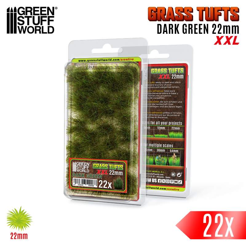 Grass Tufts XXL 22mm Dark Green | Buseni trave XXL 22mm tamno zeleni
