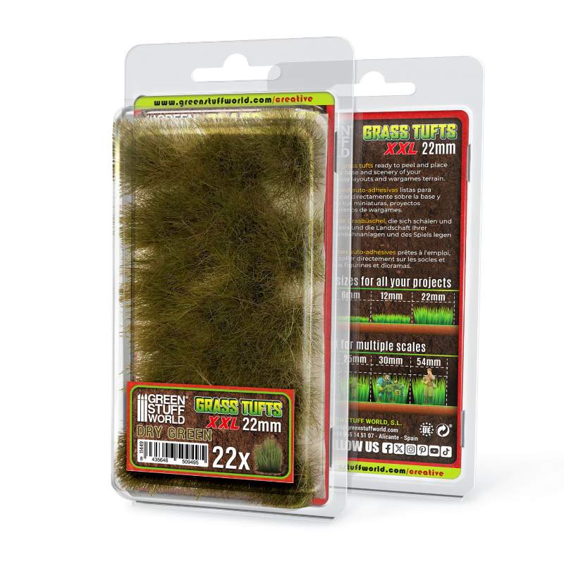 Grass Tufts XXL 22mm Dry Green | Buseni trave XXL 22mm suvo zeleni