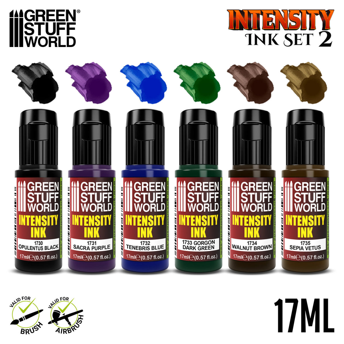 Intensity Inks Set 2 - 6 boja | Akrilni inkovi za minijature
