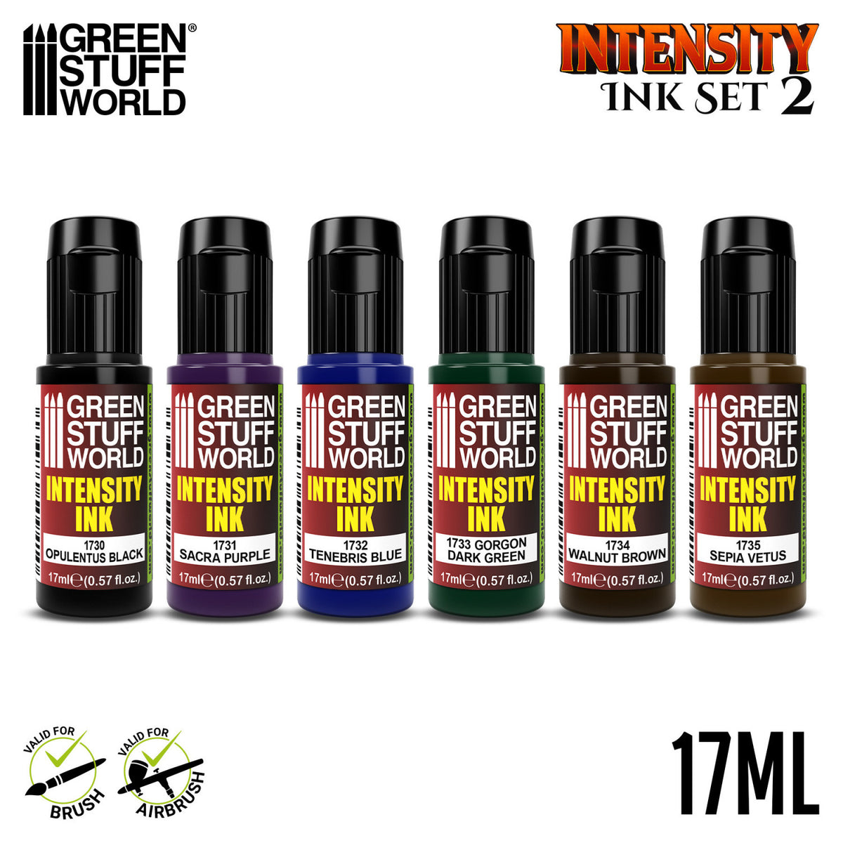 Intensity Inks Set 2 - 6 boja | Akrilni inkovi za minijature