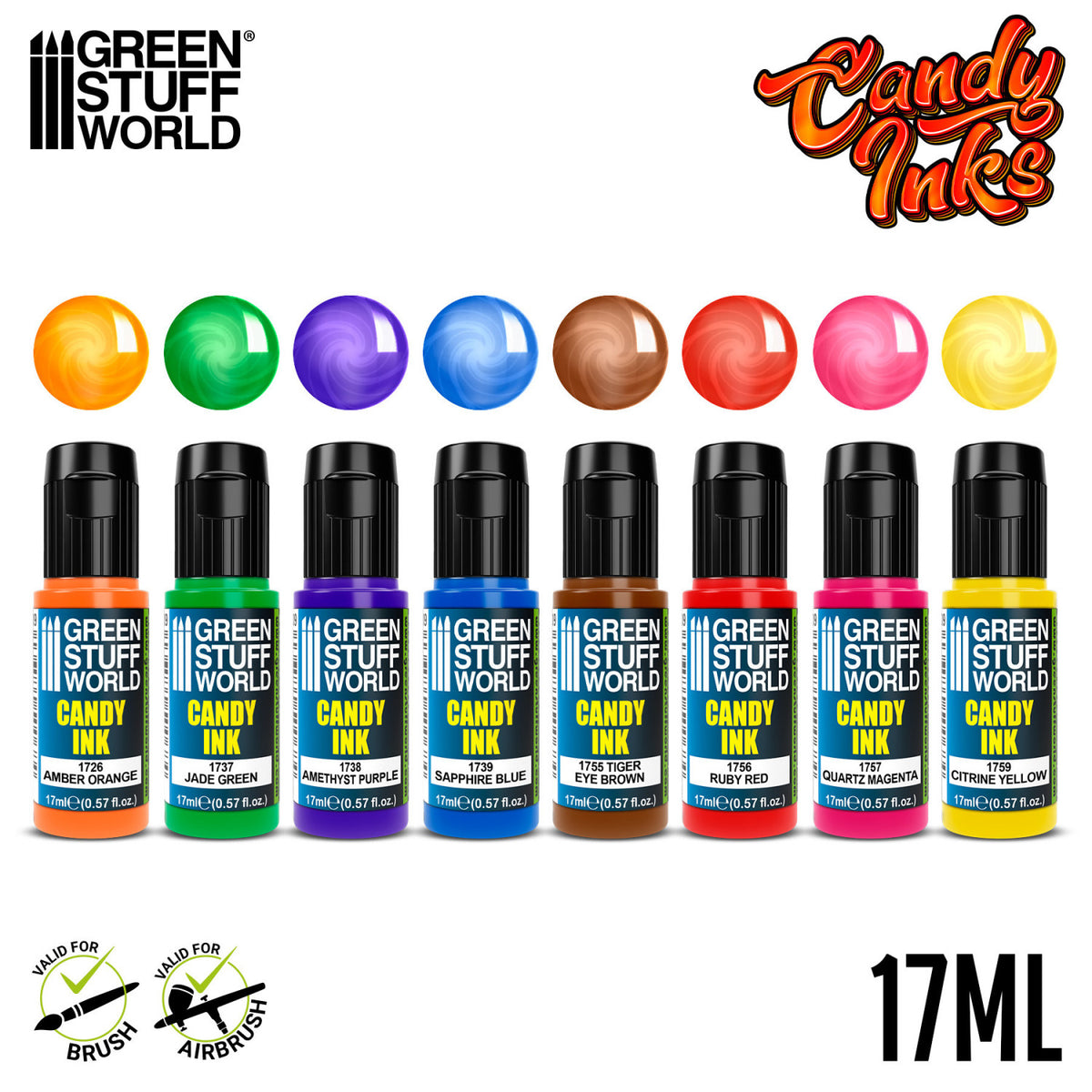 Candy Ink Set x8 – filter efekti za metal, gemove i minijature