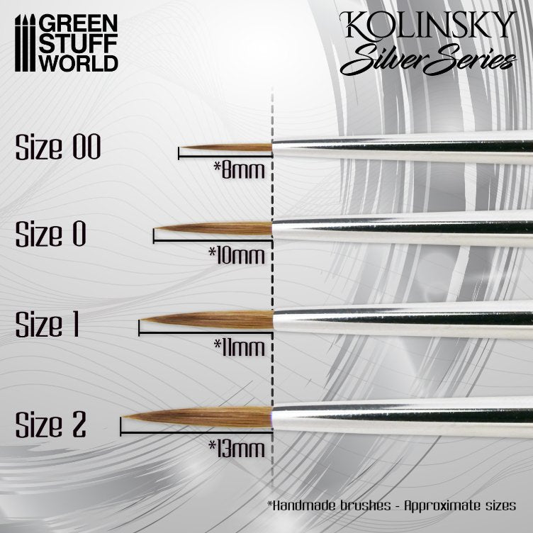 SILVER SERIES Kolinsky Brush Size 00 | Četkica za minijature