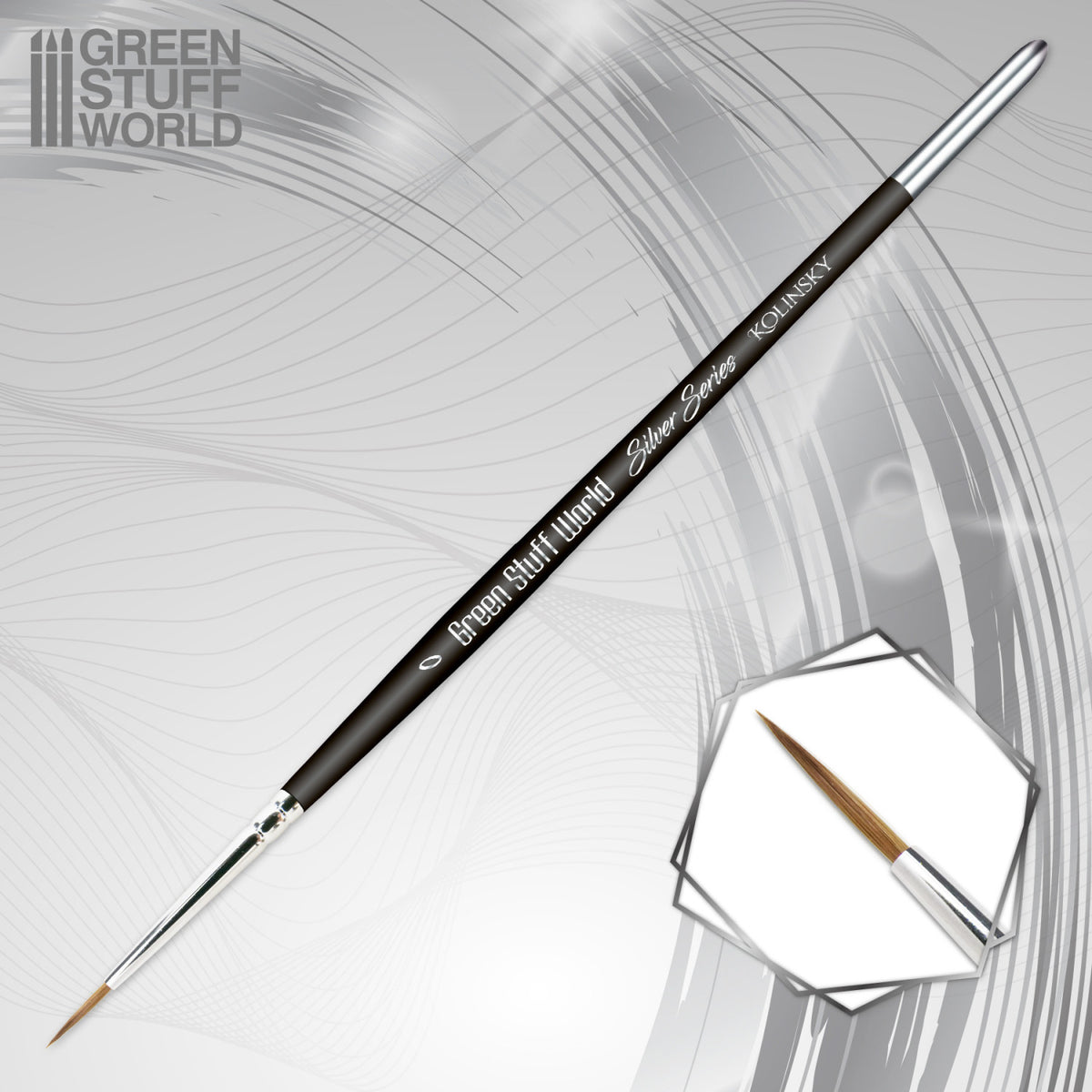 SILVER SERIES Kolinsky Brush Size 0 | Četkica za Minijature