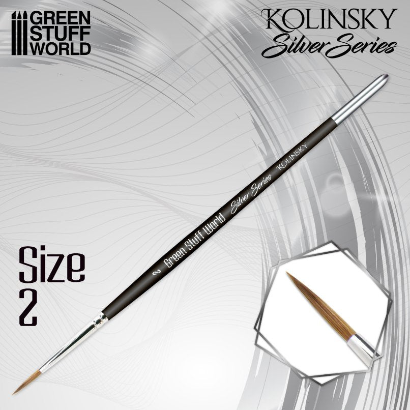 SILVER SERIES Kolinsky Brush Size 2 | Četkica za minijature