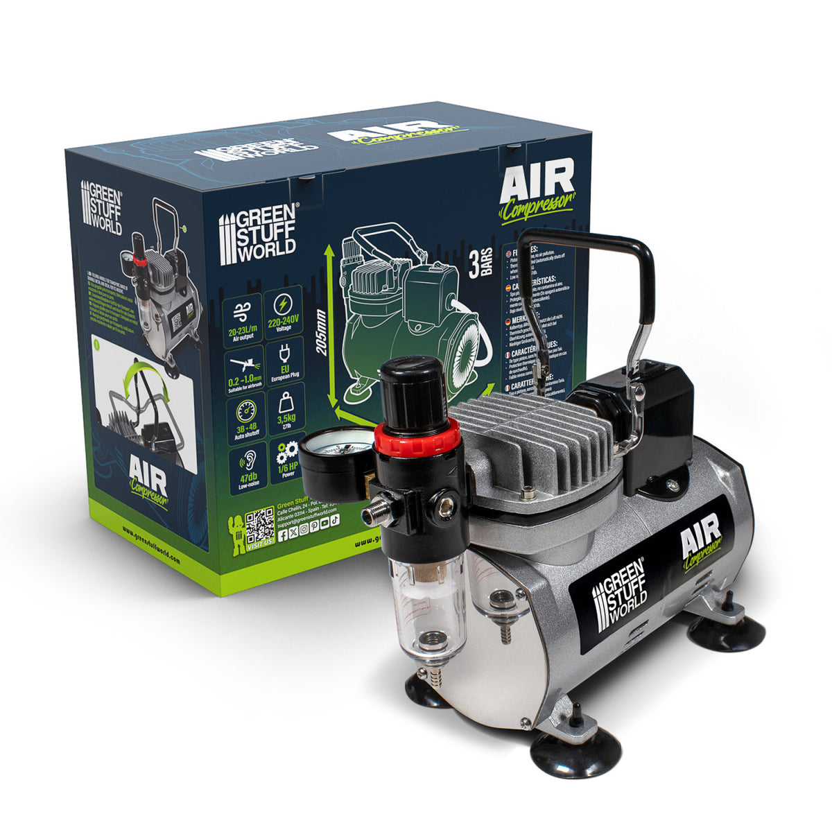 Green Stuff World Airbrush Compressor - Kompresor za Airbrush