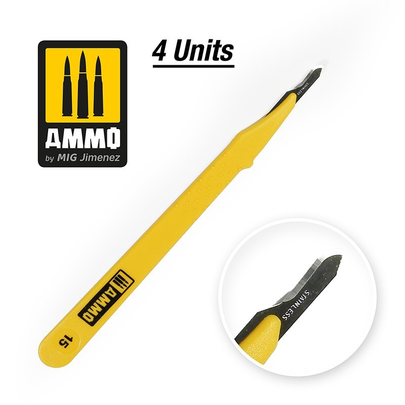 Ammo Standard Blade Curved 4 pcs sečiva za modelarski skalpel

Zakrivljena sečiva za makete i modelarstvo