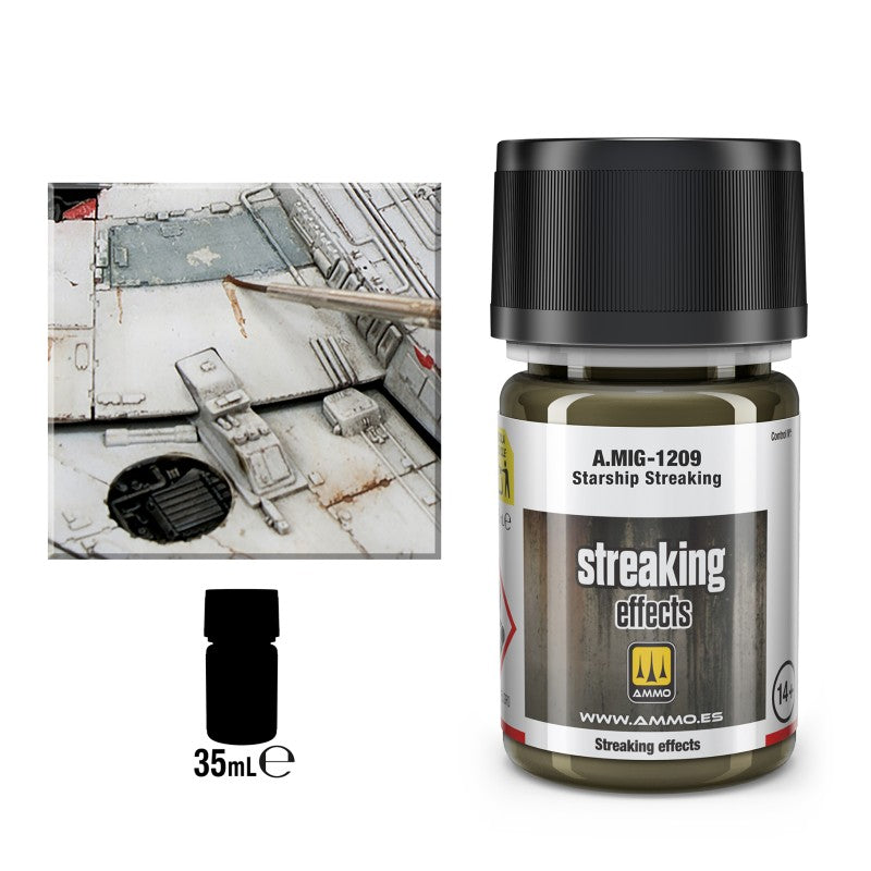 Ammo Starship Streaking efekat za sci fi makete

Tragovi habanja na svemirskim brodovima model