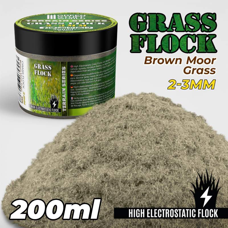 Static Grass Flock Brown Moor Grass | Statička trava 2-3mm braon močvarna trava 200ml